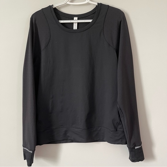 Lululemon Mind Over Miles Long Sleeve Running Top Black Size 8 - Picture 9 of 15